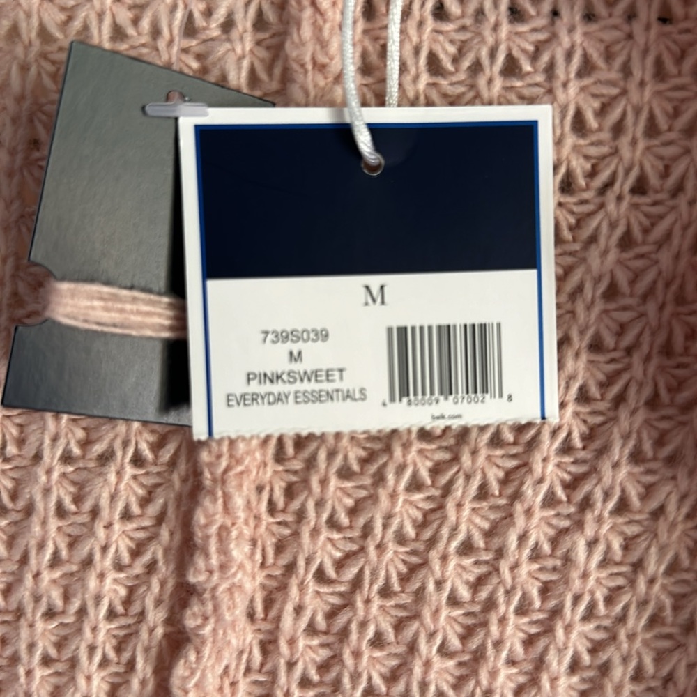 Kaari Blue Knit Pinksweet Poncho Cardigan NWT, Size M - Picture 6 of 9
